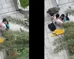 Bé nữ sinh kính cận bú cu để người yêu xuất vào miệng ở sảnh chung cư | VIET69