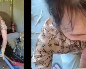 Chị đang dọn kho cũng vạch quần ra bắt chị mút | VIET69