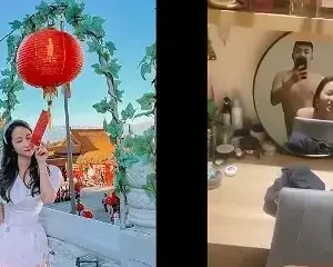 Da trắng dáng ngon chơi em trước trên bàn trang điểm | VIET69