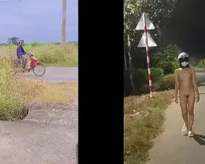 Em gái genz có sở thích cởi đồ phô dâm nơi công cộng | VIET69