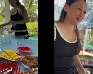 Em nhân viên quán nhậu cho khách vạch quần sờ bướm | VIET69