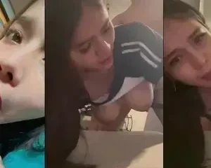 Em sinh viên vú to lai tây trong bộ đồng phục thể dục trường | VIET69