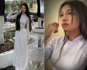 Lâm Kim Thư nữ sinh áo dài xinh đẹp | VIET69