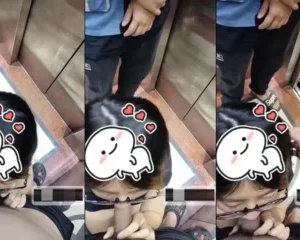 Đang public bú cu trong thang máy thì bất ngờ có người lạ vào em vẫn hồn nhiên mặc kệ