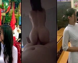 Nhã Trân THPT Nguyễn Huệ cưỡi ngựa dẻo như kẹo kéo